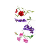 Flower Butterfly Waterproof Temporary Tattoo Sticker